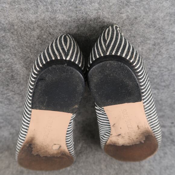 Sole Society Shoes Womens 6.5 Flats Pointed Toe Embellished Stripes Slip On - Picture 11 of 13